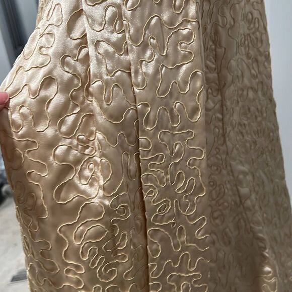 Adolfo Dominguez Tan Satiny Textured Design Jacket - Picture 13 of 14